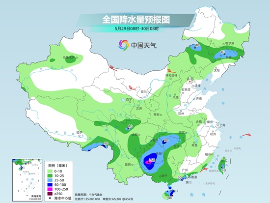 西南华南降雨持续 东北气温较常年偏低