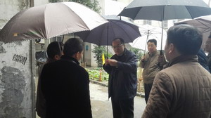 市人大常委会副主任吴峰枫察看振奋路居民小区安装天然气实施情况