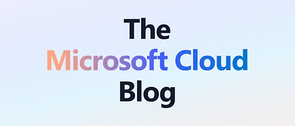 Blog Microsoft Cloud.