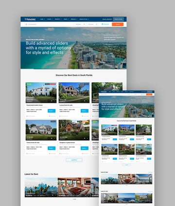 Houzez responsive theme for wordpress real estate websites