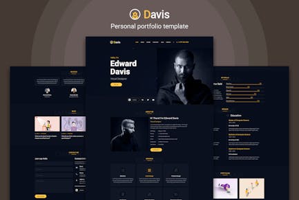 Davis - Personal portfolio template