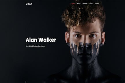 Grax - Personal Portfolio Template